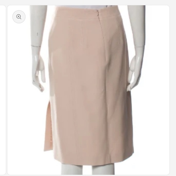 Alexander McQueen Cream Asymmetrical Skirt - Picture 3 of 3